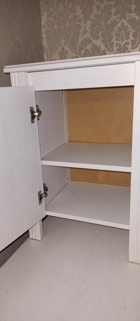 Okazja dwie komody białe , szafka nocna