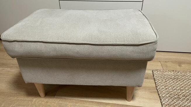 Fotel uszak Strandmon ikea + podnóżek