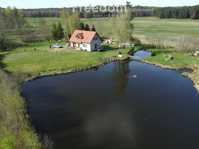 Zielin, Dom nad stawem, duża piękna działka 1,16ha