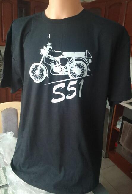 Koszulka męska T-shirt XL nadruk SIMSON S51 moto NOWA