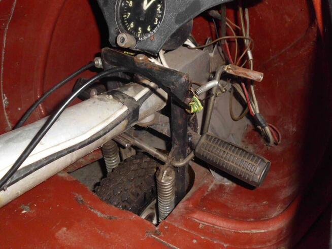 trajka motolotnia - widelec z kołem przednim + amortyzatory