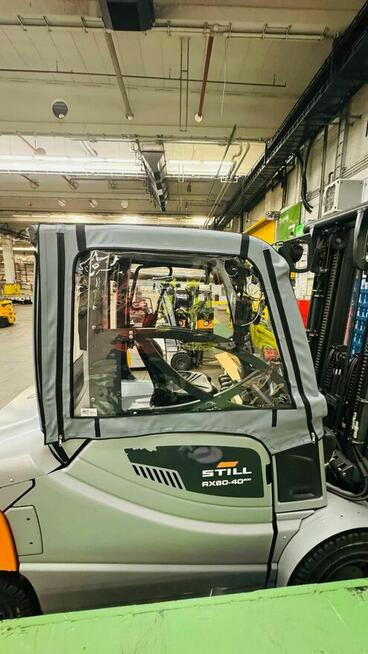 Plandeka zabudowa kabina wózka widłowego PRODUCENT bez UDT