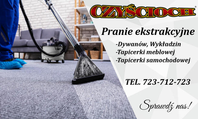 PRANIE TAPICERKI MEBLOWEJ, DYWANÓW/WYKŁADZIN NOWY CENNIK
