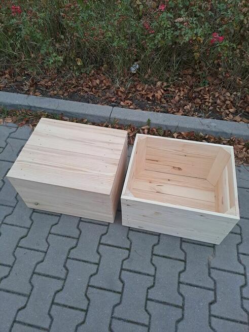 Skrzynia z wieczkiem SZLIFOWANE 50×40×33 OGŁOSZENIE NR-3