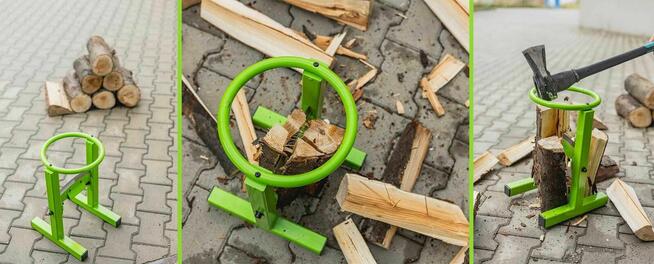 łuparka ręczna do drewna drzewa gilotyna rębak stojak uchwyt