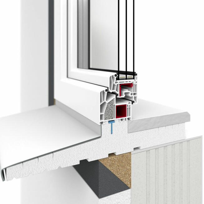 Podwalina pod OKNA-DRZWI-BRAMY GARAŻOWE- XPS 700kPa-100mm