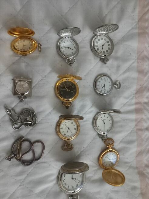 Sprzedam 10 zegarków kieszonkowe stan bardzo dobry