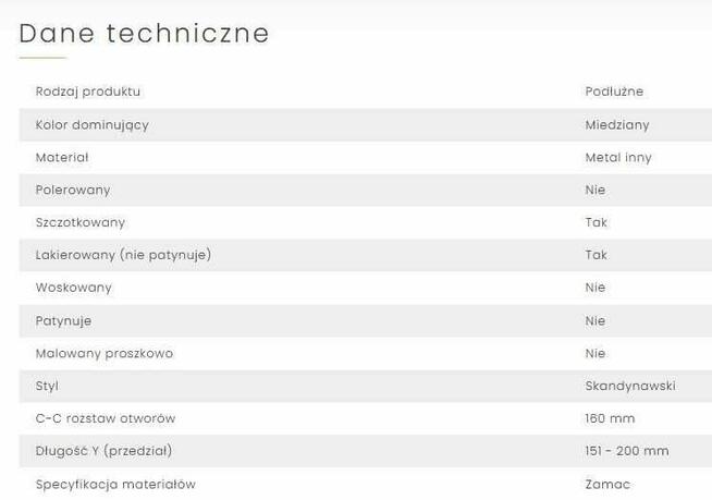 Uchwyt meblowy 6 szt.