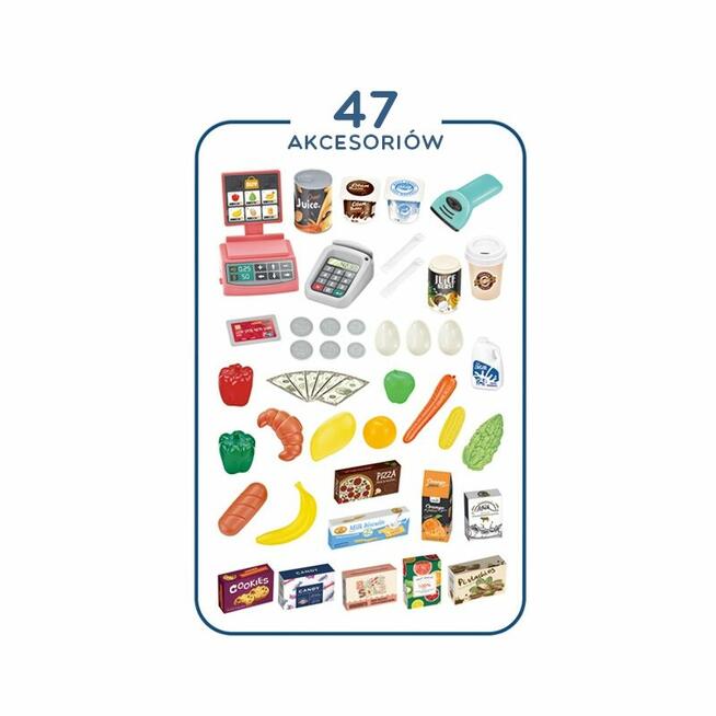 WOOPIE Sklep Supermarket i Wózek Koszyk Sklepowy Kasa Waga S