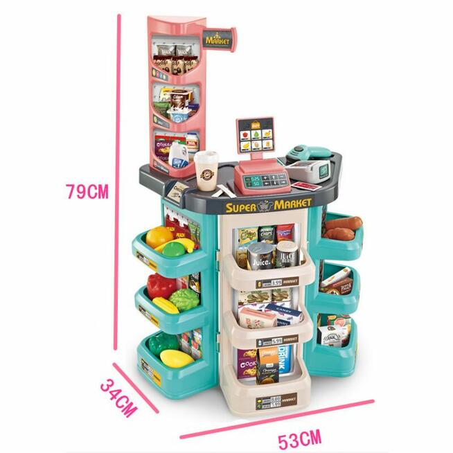 WOOPIE Sklep Supermarket i Wózek Koszyk Sklepowy Kasa Waga S