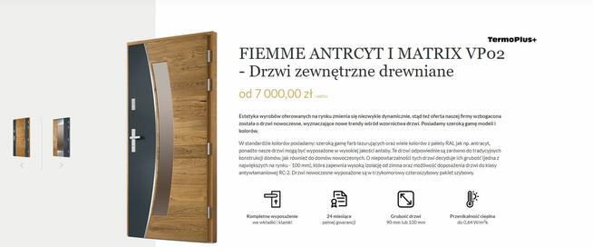 Okna drewniane, okiennice, drzwi drewniane