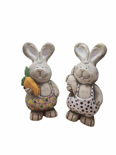 Królik mega zajączek gipsowy figurka królika