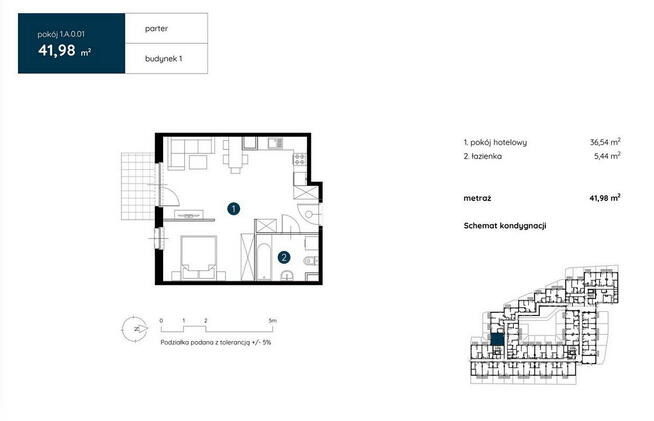 Apartament hotelowy/dla studenta/pod inwestycję/Fabryczna