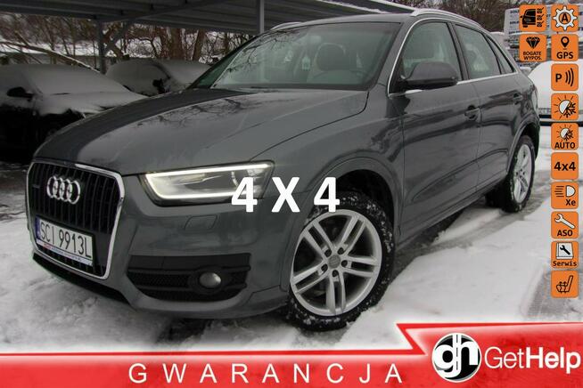 Audi Q3 Klimatronic 2-strefowy, Pod. fotele, PDC 2x, BiXenon, Automat, Quattro