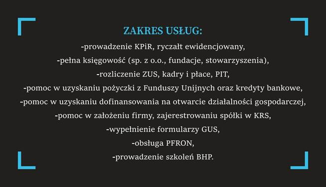 Usługi księgowo - kadrowe