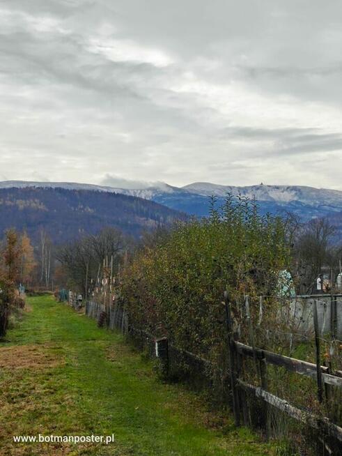 Działka ROD z pieknym widokiem na góry