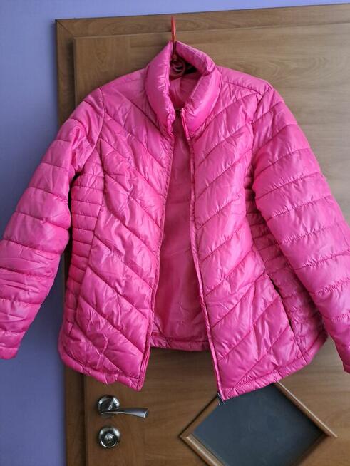 Nowa Kurtka puchowa damska różowa