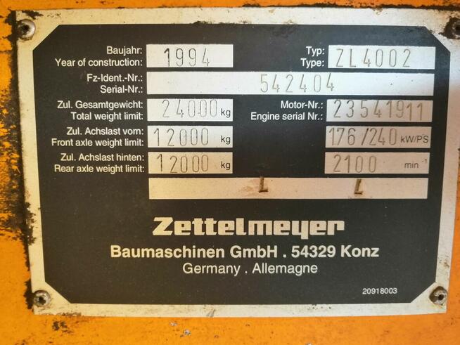 Ładowarka kolowa Zettelmeyer 4002