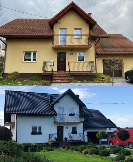 Malowanie Dachów ,Malowanie Elewacji, Kominy, rynny