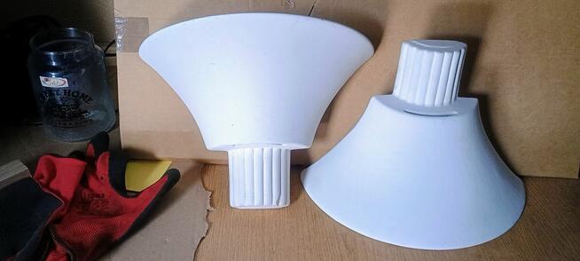 Kinkiety porcelanowe białe