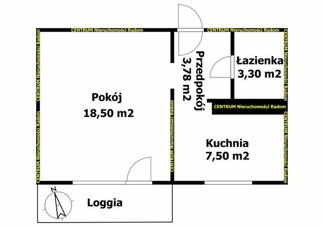 Fajna kawalerka na Zamłyniu z balkonem.