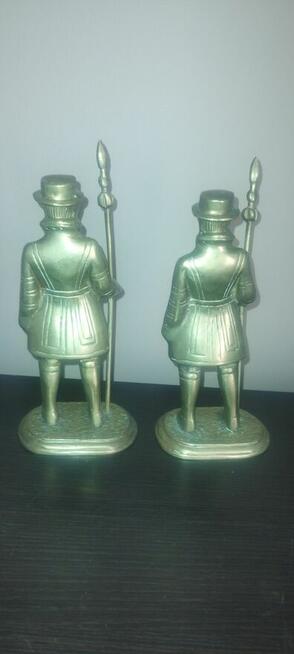 Figury żołnierzy wykonane z pełnego mosiądzu