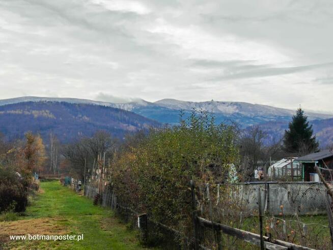 Działka ROD z pieknym widokiem na góry
