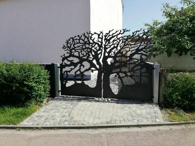 Ogrodzenie panelowe - zwierzęta - wilki-bramy ozdobne-panele