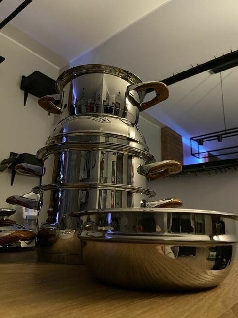 LUX zestaw garnków Philipiak 16 el. -nowy z gwarancja+ bonus