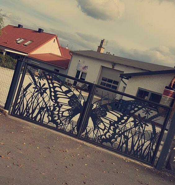 Ogrodzenie panelowe - zwierzęta - wilki-bramy ozdobne-panele