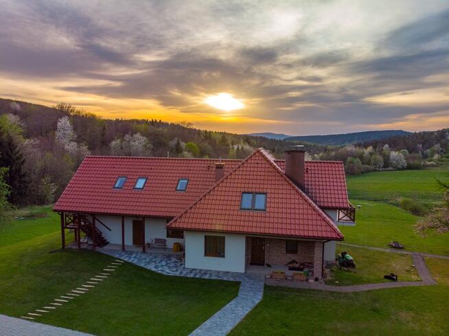 Beskid Niski agroturystyka 2 domy sauna jacuzi 5ha