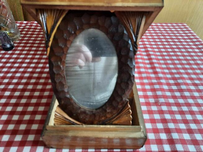 Zabytkowe pudełko z lustrem + drugie