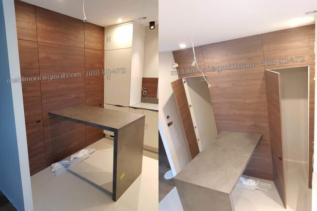 Skręcanie, montaż mebli kuchennych. Wymiana/docinanie blatów