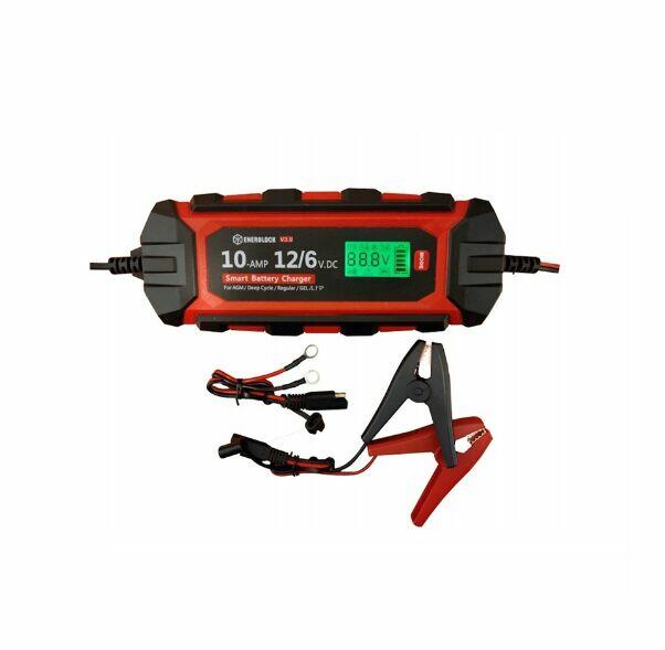 Automatyczna ładowarka mikroprocesorowa Enerblock 6/12V 10A