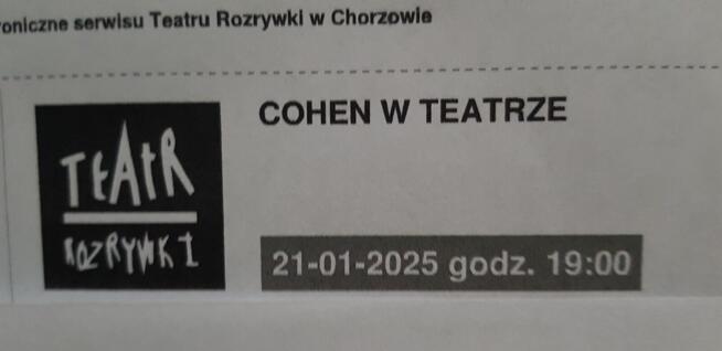 Bilety na koncert - LEONARD COHEN