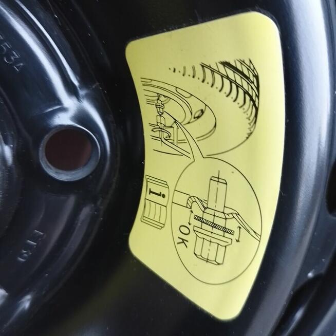 Koło zapasowe dojazdowe Peugeot 607