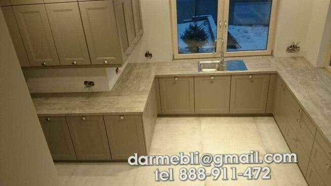 Skręcanie, montaż mebli kuchennych. Wymiana/docinanie blatów