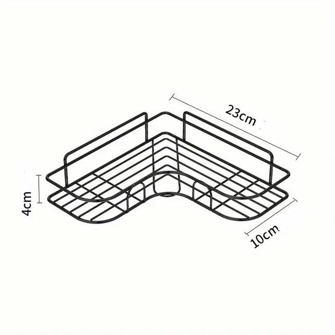 Półka Narożna Do Kabiny Prysznicowej. Mocne Uchwyty Polecam