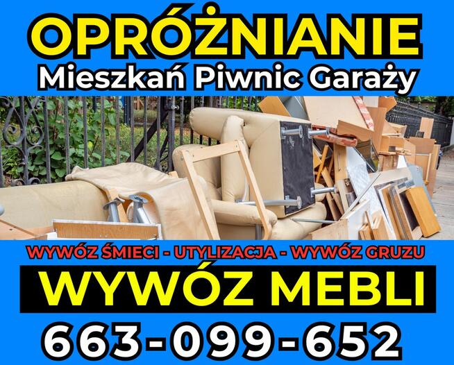 Opróżnianie Mieszkań Piwnic Garaży Sprzątanie Posesji Wywóz