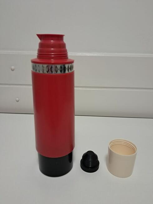 Termos czerwony 1000 ml, Vintage, do sprzedania