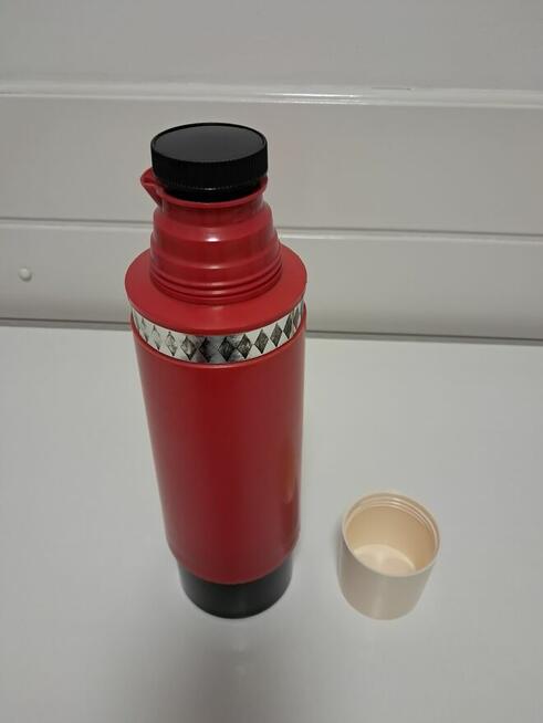 Termos czerwony 1000 ml, Vintage, do sprzedania