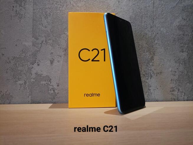 Realme C21 32GB Cross Blue Idealny stan Dual SIM Tanio