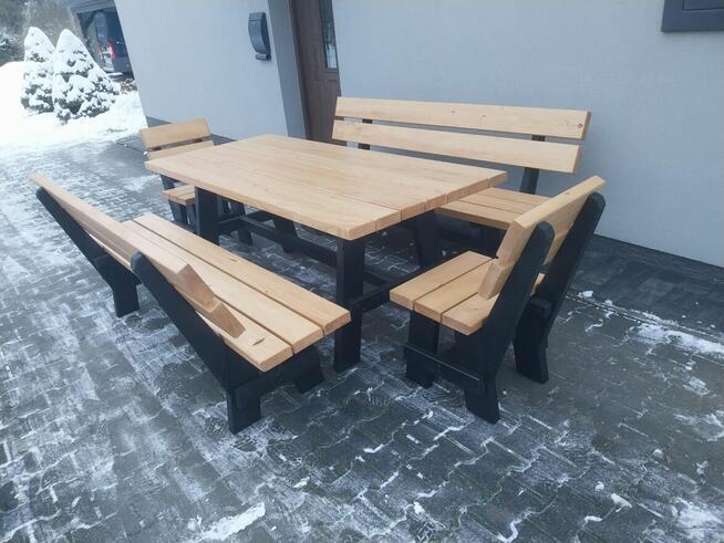 Meble ogrodowe drewniane góralskie