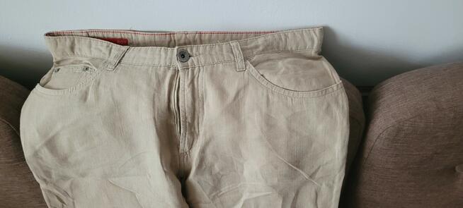 Spodnie Lniane 100 % Len rozmiar 34/34.