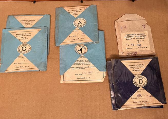 Stare struny do skrzypiec 1955 rok