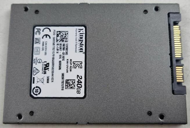 Dysk SSD 240GB 2,5 szybki bezgłośny do laptopa