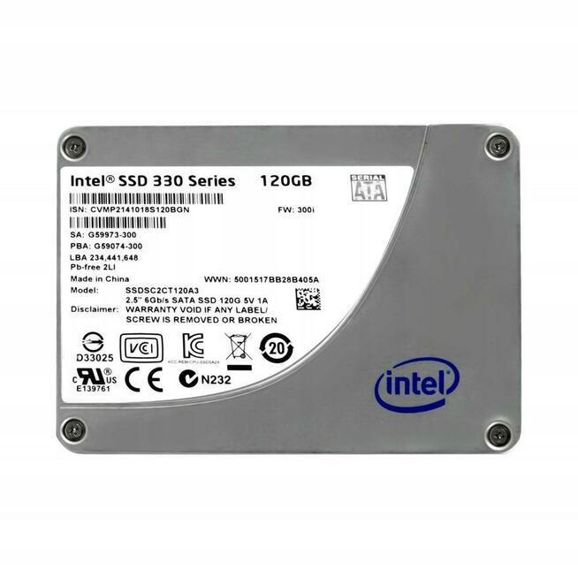 Dysk SSD 120GB 2,5 szybki bezgłośny do laptopa