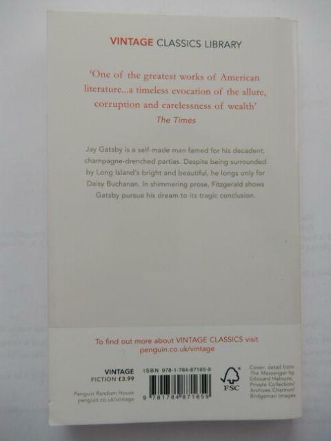 F. Scott Fitgerald. The Great Gatsby