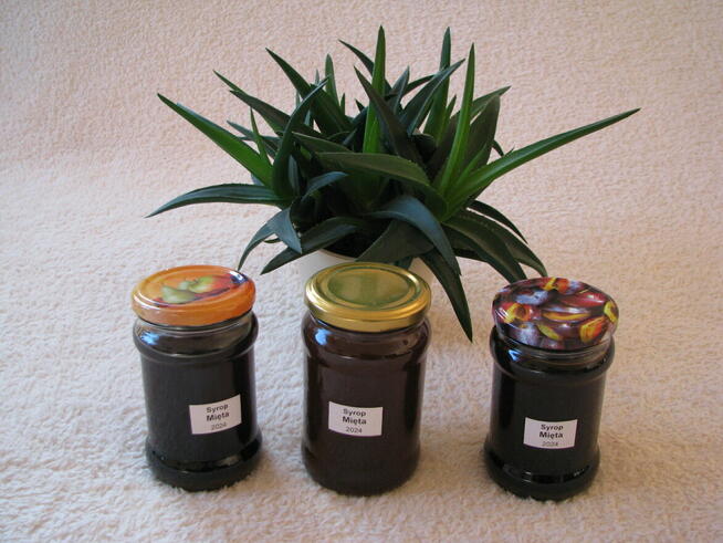 Syrop z mięty pieprzowej, mocno skoncentrowany niskosłodzony
