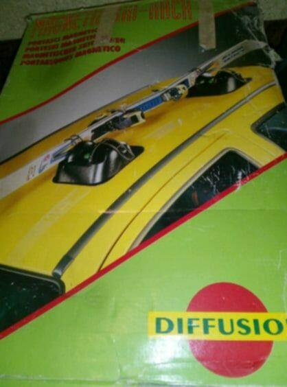 Bagażnik na narty, magnetyczny samochodowy, nowy